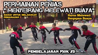 Permainan Penjas "Menyebrang Melewati Buaya" dalam Pembelajaran PJOK SD Materi Gerak Lokomotor