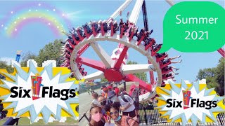 SIX FLAGS AMERICA SUMMER 2021 | BASIC RIDES | #djipocket