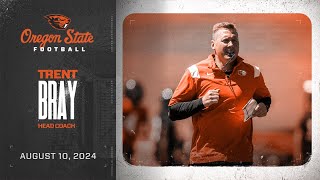 Oregon State Football Interview: Head Coach Trent Bray (8/10/24)