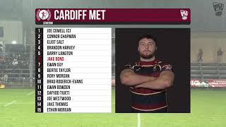 Cardiff Met team lineups vs Durham