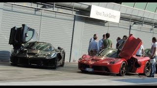 2X Ferrari LaFerrari REVS in a Tunnel and Fly Bys