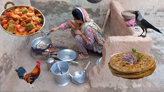 village ki sham | meri sham ki Routine ki Handi roti| Village Punjab family vlog