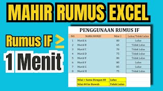 Pengunaan Rumus If Lebih Besar Sama Dengan Di Excel