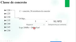 Classes  do concreto e Resistência