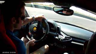 Ferrari 458 Italia lap of Autodromo di Modena