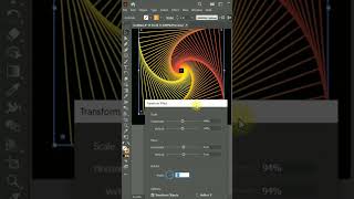 #technolearn Geometric Line Art Effect #illustrator #shorts #short #shortvideo #youtubeshorts