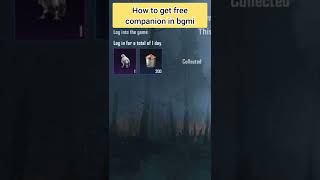 HOW TO GET FREE COMPANION IN BGMI HOW TO GET FREE PORO COMPANION IN BGMI DISCOVERY EVENT#shorts