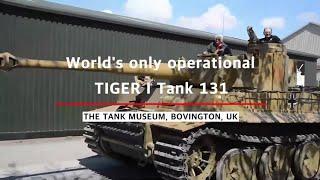 Tiger I, the only operational 131 at the Tank Museum in Bovington - Then and now #ww2 #tank #history