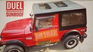 Mahindra Thar duel car sunroof fiiting .hardtop mm550 jeep  9888993343 punjab  sofa seat Thar punjab