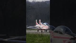 Acrobatic Squadron's Precision Line-Up for Takeoff on Propeller Aircraft #short #shorts