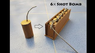 How to make 6 Shot Bomb From Cardboard / Diy Cardboard Bomb