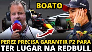 BOATO|VEJA CONDIÇÃO QUE MANTERIA SERGIO PÉREZ NA RED BULL - ÚLTIMAS NOTÍCIAS DA F1 HOJE | RESSACA F1