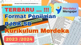 DOWNLOAD APLIKASI FORMAT PENILAIAN PJOK SD KURIKULUM MERDEKA || Kelas 1 - 6 Tahun 2023