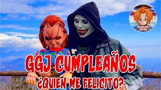 CUMPLEAÑOS GOODGUYJAPAN, CON CHUCKY , SALUDOS EN VIDEO Y PASTEL !!! #chucky #goodguydoll