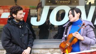 Violinist - Interview to the Artist - Street performances - Tallinn,  Estonia