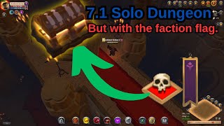 7.1 Solo Dungeon but in the red zone and with the faction flag l Albion Online l SoloDungeon