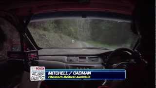 SS7 Onboard - John Mitchell / Jo Cadman Crash - Mitsubishi Lancer Evo VII - 2012 Rally Victoria