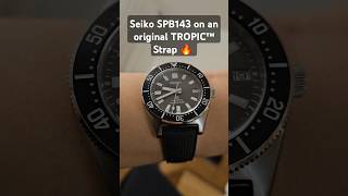 Seiko SPB143 on an original TROPIC™ Strap 🔥 #seiko #tropicstrap #spb143