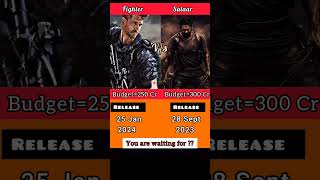 Fighter Vs Salaar movie comparison #shorts