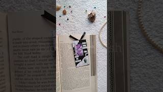 DIY Purple Aesthetic Bookmark From Cloth Tag।💜🔖 #aestheticart #bookmark #bestfromwaste