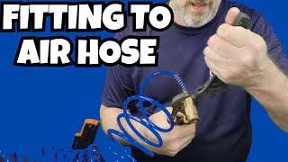 How to connect a fitting to an air hose (Quick-Connect)