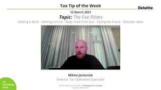 TMC Tax Tip of the Week #10 – The Five Pillars