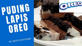 Puding Lapis Oreo Coklat Milo