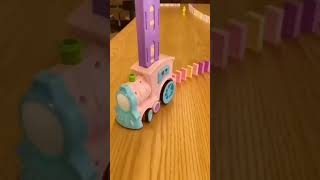 Domino Funny Train Choochoo Filling Dominoes in The Rails Battery Operated Toy for Kids #shorts