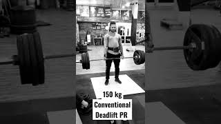 150 kg Deadlift PR #bodybuilding #deadlift #natural #viral #shortvideo #trending #shorts #fitness