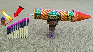 Diwali Rocket Vs Matchstick Chain Reaction Domino | Crackers Amazing Experiment | अब क्या होगा ?😨