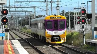 V/Line Sprinter Train Passes Through Westall Station