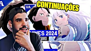 CONTINUAÇÕES DE OUTUBRO 2024 | Guia de Temporada | KAZUTOZIN REACT