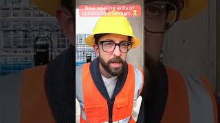 New working skills of construction workers👷‍♂️ #construction #funny #adamrose #worker