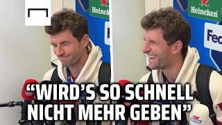 Müller will nichts mehr von Rekorden wissen 😂 | FC Bayern 9:2 Zagreb