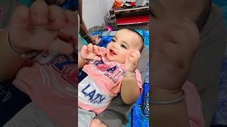 Kya khila diya ye kittu ko #baby #cutebaby #video #funny