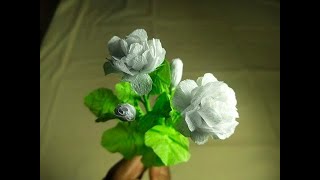 DIY Jasmine with crepe paper/Jasmine beautiful in white