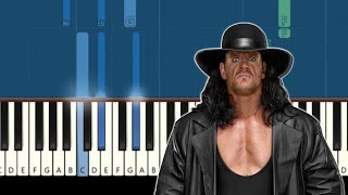 Undertaker Entrance Song -  "Rest in Peace" [Piano tutorial] (Synthesia)