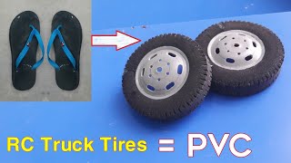 How to make RC truck tires from PVC | Cách làm lốp xe tải RC bằng PVC | Vang Hà