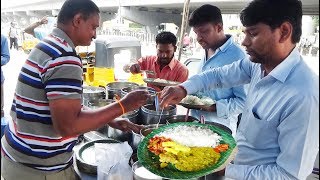 Hard Working Man Selling Roadside Meals | Chicken Rice, Boti Rice  @ 70 Rs | Veg Meals @50 Rs only