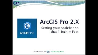 Setting your scale bar in ArcGIS Pro so that 1 inch equals feet