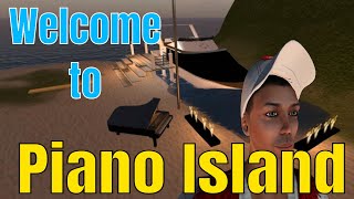 40 Minutes of Music with images of Piano Island in Second Life