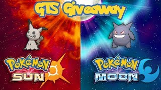 Pokémon Sun & Moon GTS Giveaway - Shiny Halloween Pokemon! - Mimikyu & Gengar - ROUND 2