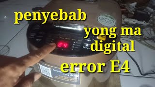 RICE COOKER YONGMA DIGITAL ERROR E4