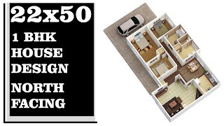 22x50 House plan with Front Elevation by Concept Point Archiect & Interior.