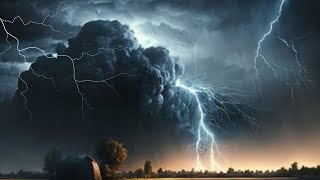 Soothe Your Anxiety Within 3 Minutes | Heavy Rain And Thunder At Night⚡Sleep, Study, Relax