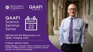 Agrifood and the Bioeconomy in a rapidly changing world