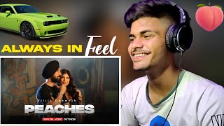 Reaction on Peaches: Diljit Dosanjh (Official Music Video) Intense | Raj Ranjodh | Drive Thru