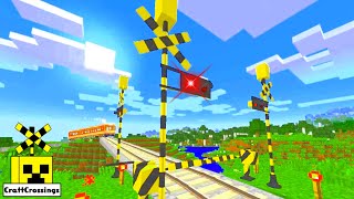 踏切 アニメ railway railroad crossing trains Minecraft 813-10