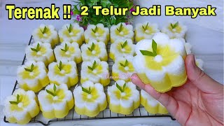 Kue Terenak Yang Lagi Banyak Disuka, Cuma 2 Telur Jadinya Banyak Sangat Empuk Lembut Enak Banget