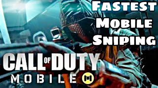 Call Of Duty Mobile Fast Sniping | Fastest 5 Finger Claw Sniping | Mobile Sniping